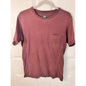 KUHL Born In the Wild Wildfibre Men's Burgundy Small S Plain T-shirt Tee Casual